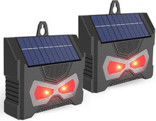 Load image into Gallery viewer, 1/2 Pack Outdoor Solar Power Animal Repeller Ultrasonic Animal Deterrent