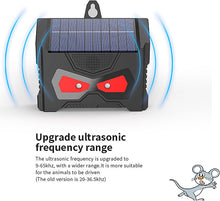 Load image into Gallery viewer, 1/2 Pack Outdoor Solar Power Animal Repeller Ultrasonic Animal Deterrent