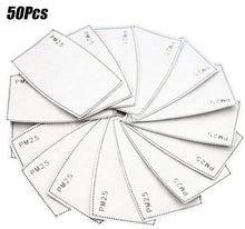 Load image into Gallery viewer, 10Pcs/20 Pcs/50 Pcs 5 Layers Face Mask Filter PM2.5 Filter Activated Carbon Breathing Filters