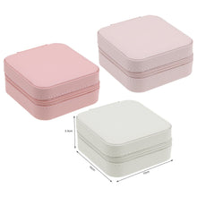 Load image into Gallery viewer, Portable Travel Jewelry Box Organizer Leather Jewellery Ornaments Case