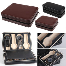 Load image into Gallery viewer, 2/4/8 Grids Travel Watch Box Superior PU Leather Storage Case Organizer