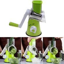 Load image into Gallery viewer, Round Mandoline Slicer Vegetable Cutter Potato Carrot Slicer Cheese Grater