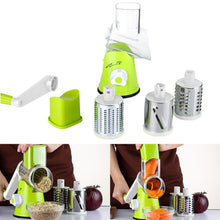 Load image into Gallery viewer, Round Mandoline Slicer Vegetable Cutter Potato Carrot Slicer Cheese Grater
