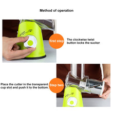 Load image into Gallery viewer, Round Mandoline Slicer Vegetable Cutter Potato Carrot Slicer Cheese Grater