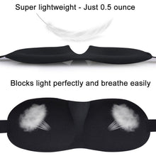 Load image into Gallery viewer, 3DTravel Sleep Eye Mask Eyepatch Memory Foam Padded Shade Sleeping Blindfold