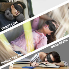 Load image into Gallery viewer, 3DTravel Sleep Eye Mask Eyepatch Memory Foam Padded Shade Sleeping Blindfold