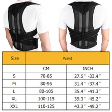 Load image into Gallery viewer, Back Posture Magnetic Shoulder Corrector Brace Belt Therapy Men Women