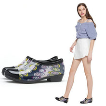 Load image into Gallery viewer, Women Waterproof Rain and Garden Shoe Slip On Low Boot