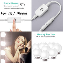 Load image into Gallery viewer, 10Pcs Makeup Mirror Vanity LED Light Bulbs lamp Kit 3 Levels Brightness Adjustable Lighted Make up Mirrors