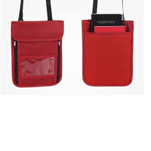 Load image into Gallery viewer, RFID Blocking Passport Card Holder Neck Stash Pouch Security Travel Wallet Bag