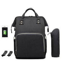 Load image into Gallery viewer, Waterproof USB Diaper Bag Baby Care Large Capacity Mom Backpack