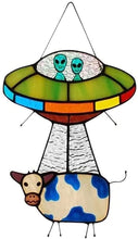 Load image into Gallery viewer, UFO Alien Cow Painted Acrylic Ornaments Window Home Decoration