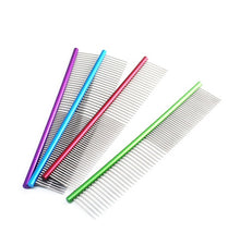 Load image into Gallery viewer, Pet Comb Professional Steel Grooming Comb Cleaning Brush