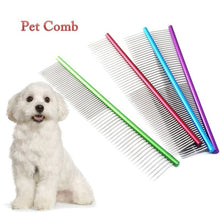Load image into Gallery viewer, Pet Comb Professional Steel Grooming Comb Cleaning Brush