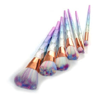 Load image into Gallery viewer, 7Pcs Rainbow Acrylic Brush Set Makeup Pen Face Base Powder Makeup Brushes