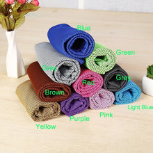 Load image into Gallery viewer, 100*30cm Cooling Towel Fitness Yoga Towels for Travel Camping Golf Football &Outdoor Sports
