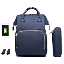 Load image into Gallery viewer, Waterproof USB Diaper Bag Baby Care Large Capacity Mom Backpack