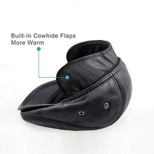 Load image into Gallery viewer, Men's Real Cowhide Leather Beret Hunting Cap Beanie Trucker Cap Mens Sports Hat