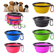 Load image into Gallery viewer, Portable Foldable Collapsible Pet Cat Dog Food Water Feeding Travel Bowl