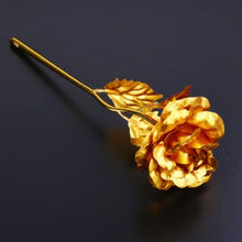 Load image into Gallery viewer, Valentine's Day Gifts 24k Golden Rose Foil Plated Rose Creative Gifts Lasts Forever Rose
