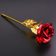 Load image into Gallery viewer, Valentine's Day Gifts 24k Golden Rose Foil Plated Rose Creative Gifts Lasts Forever Rose