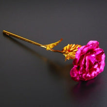 Load image into Gallery viewer, Valentine's Day Gifts 24k Golden Rose Foil Plated Rose Creative Gifts Lasts Forever Rose