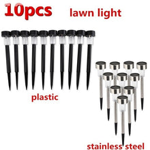 Load image into Gallery viewer, 10pcs Outdoor Solar Powered LED Courtyard Lawn Lamp