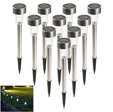 Load image into Gallery viewer, 10pcs Outdoor Solar Powered LED Courtyard Lawn Lamp