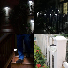 Load image into Gallery viewer, 1/2/4 Packs IP65 Solar Powered Wireless Light Waterproof Lamp with 6 LEDs Light Sensor Auto on&off