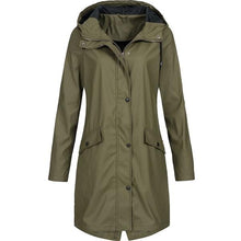 Load image into Gallery viewer, Women's Waterproof RainCoat Jacket Hooded Outdoor Coats