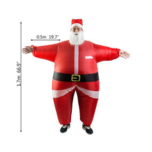 Load image into Gallery viewer, Santa Claus Snowman Inflatable Suit Christmas Party Costume Clothes Xmas Beard Hat