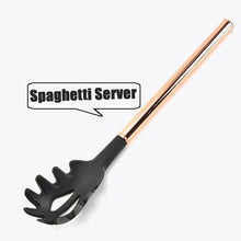 Load image into Gallery viewer, Silicone Non-scratch Cooking Kitchen Utensils Set Rose Gold Stainless Steel Handle