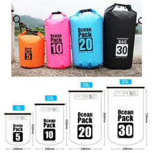 Load image into Gallery viewer, PVC 5L/10L/20L/30L Outdoor Waterproof Bag