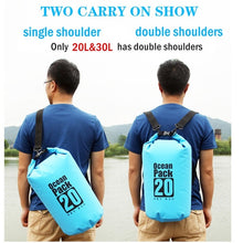 Load image into Gallery viewer, PVC 5L/10L/20L/30L Outdoor Waterproof Bag