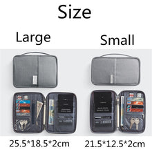 Load image into Gallery viewer, RFID Blocking Travel Card Storage Bag Passport Document Wallet Organizer Holder