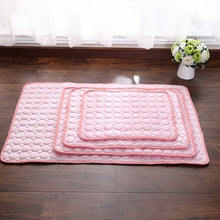 Load image into Gallery viewer, Pet Dog Cat Sleeping Pad Cool Mattress Cushion Ice Silk Pet Cooling Mat