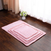 Load image into Gallery viewer, Pet Dog Cat Sleeping Pad Cool Mattress Cushion Ice Silk Pet Cooling Mat