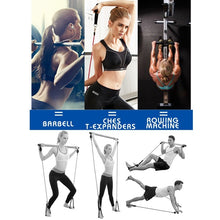 Load image into Gallery viewer, Portable Pilates Stick Resistance Band Fitness Equipments