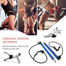 Load image into Gallery viewer, Portable Pilates Stick Resistance Band Fitness Equipments
