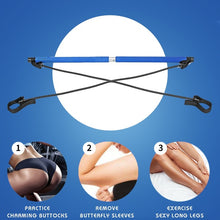 Load image into Gallery viewer, Portable Pilates Stick Resistance Band Fitness Equipments
