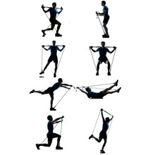 Load image into Gallery viewer, Portable Pilates Stick Resistance Band Fitness Equipments