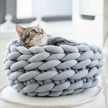 Load image into Gallery viewer, DIY Handmade Knitted Crude Wool Weaving Pet Nest Dog Cat Bed