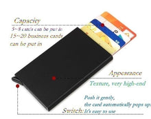 Load image into Gallery viewer, RFID Blocking Mens Credit Card Automatic Card Sets