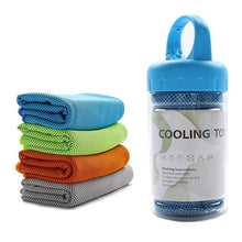 Load image into Gallery viewer, 100*30cm Cooling Towel Fitness Yoga Towels for Travel Camping Golf Football &Outdoor Sports