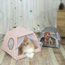 Load image into Gallery viewer, Removable Pet Dog Cat Tent Folding Pet Dog Cat Playing House