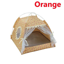 Load image into Gallery viewer, Removable Pet Dog Cat Tent Folding Pet Dog Cat Playing House