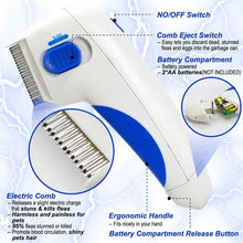 Load image into Gallery viewer, Pets Dogs & Cats Electronic Flea Comb for Kills, Stuns and Remove Lice & Eggs