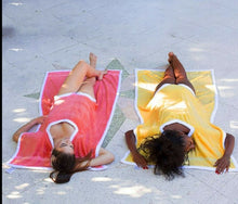 Load image into Gallery viewer, Wearable Beach Towel Blanket Bikini Polyester Outdoor Travel Blanket Mat