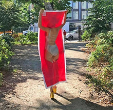 Load image into Gallery viewer, Wearable Beach Towel Blanket Bikini Polyester Outdoor Travel Blanket Mat