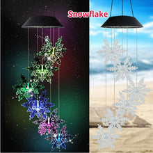 Load image into Gallery viewer, 10 Style LED Solar Lights Wind Chimes Color Changing Waterproof Outdoor String Lights
